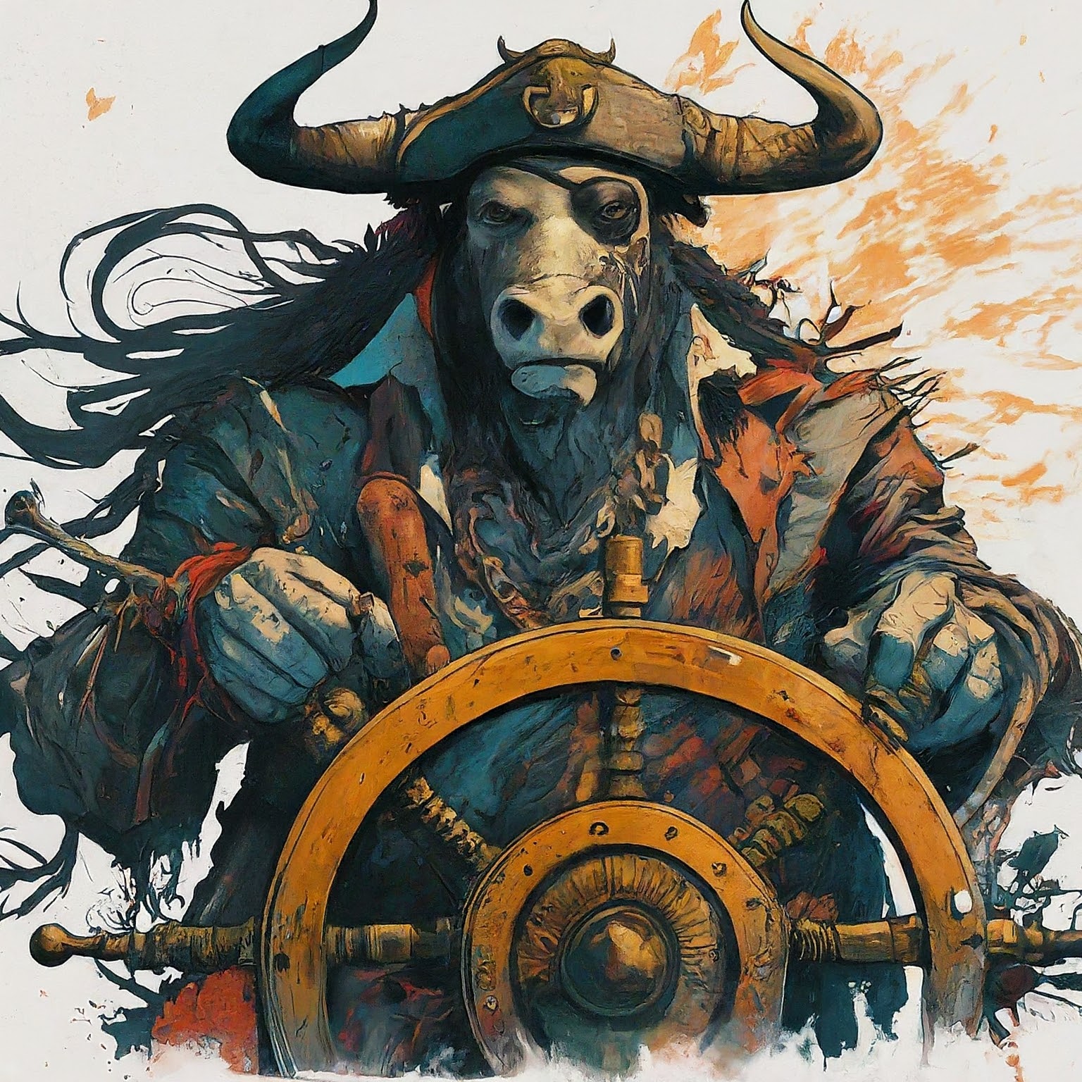 Hornswaggle the Minotaur Helmsman
